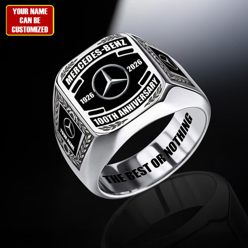 Merc 100th Anniversary Edition Custom Name Classic Design Ring