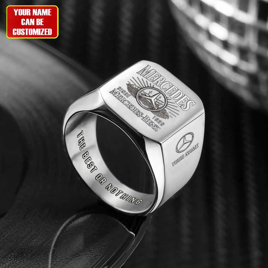 Merc Vintage Custom Name Classic Design Ring