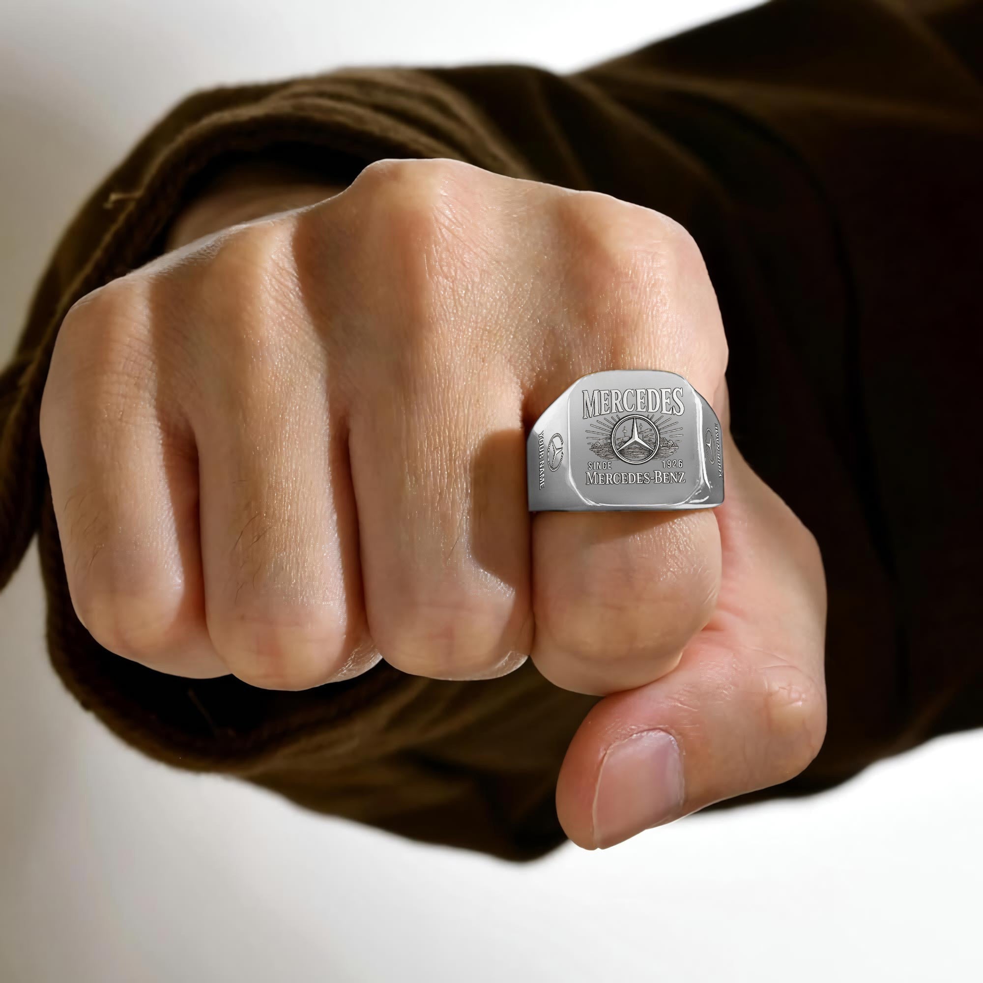 Merc Vintage Custom Name Classic Design Ring