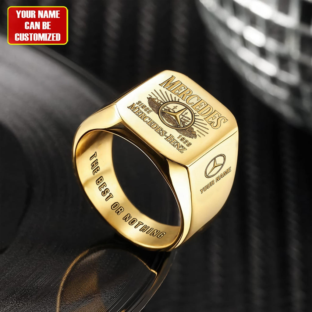 Merc Vintage Custom Name Classic Design Ring