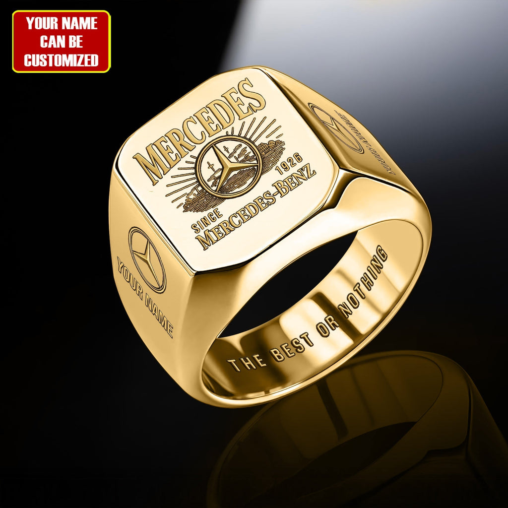 Merc Vintage Custom Name Classic Design Ring